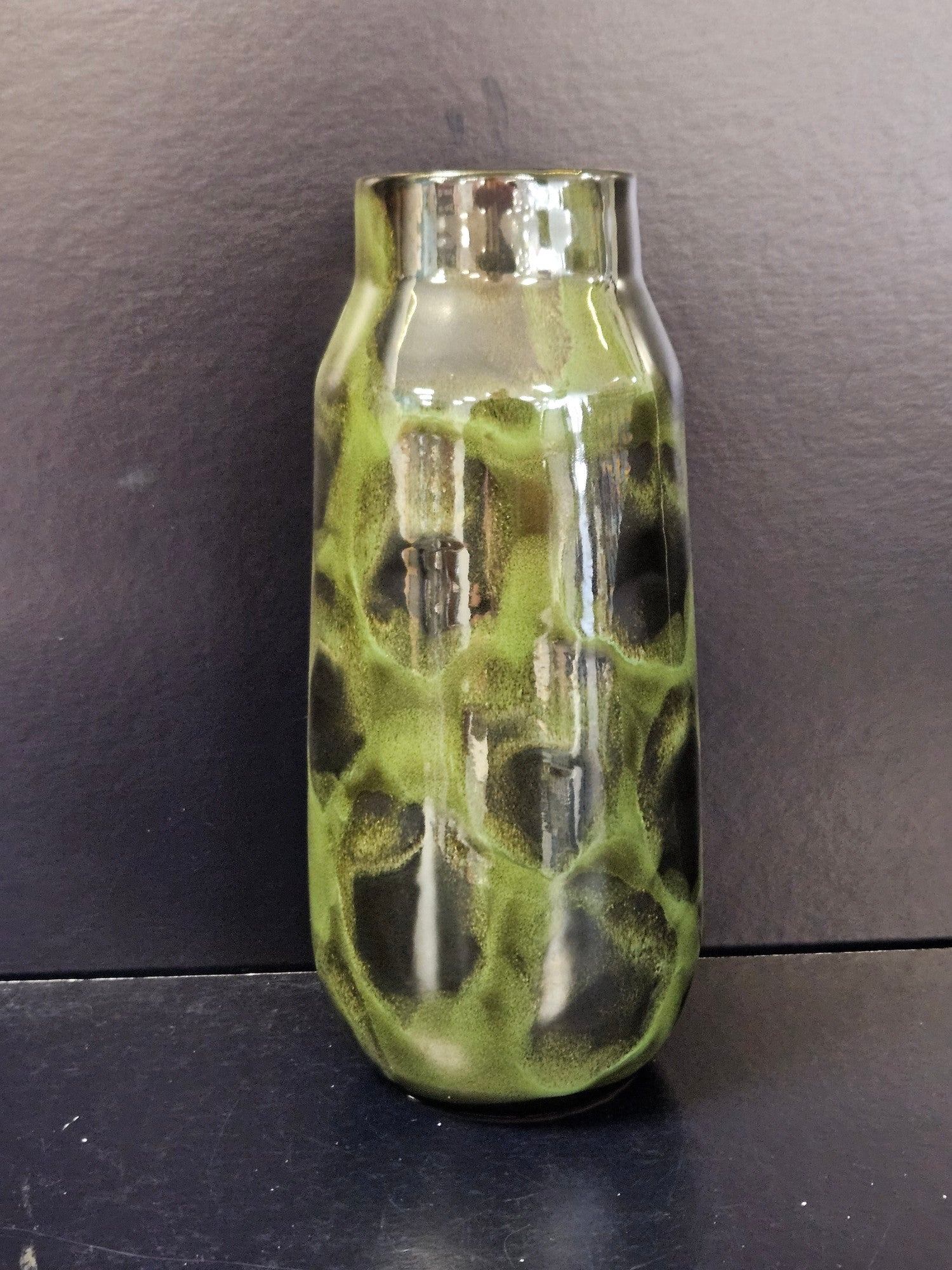 Shay Vase - Green/Black - 30cm