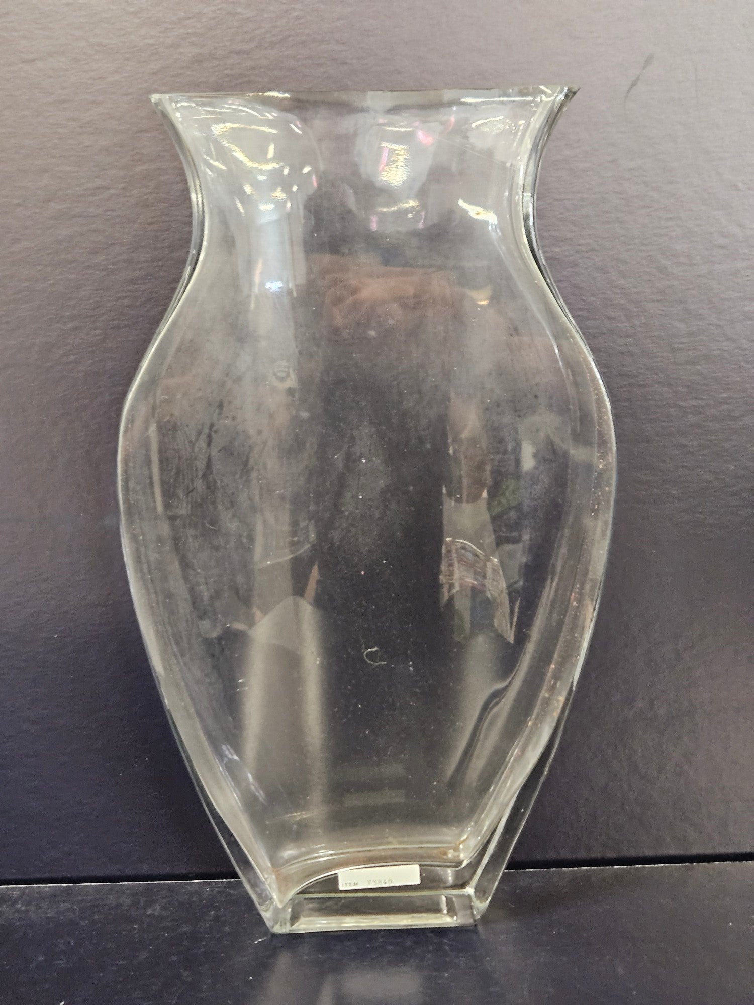 Clear Glass Vase  - V3840