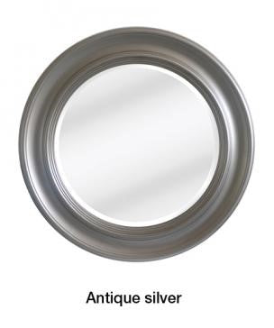 Round Mirror - 25345 - Antique Silver