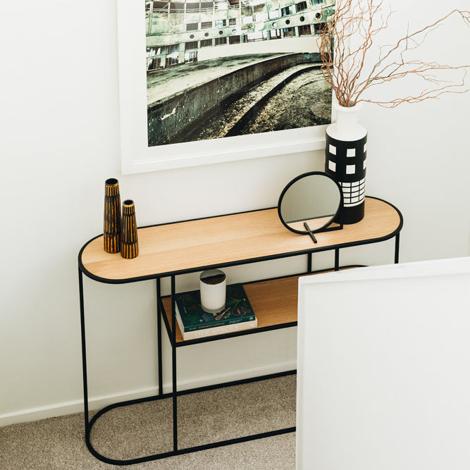 Deco Console Table - Natural Oak