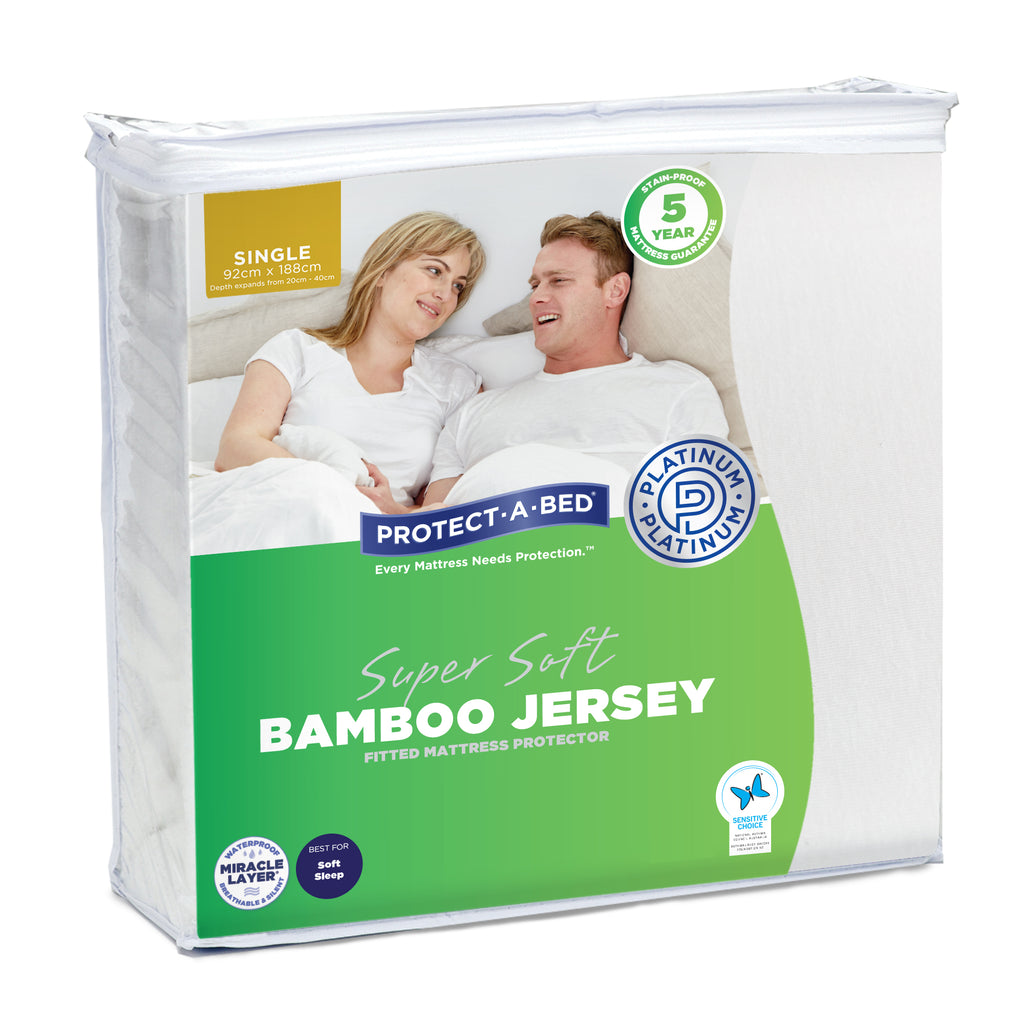 Bamboo Jersey Mattress Protector - Single