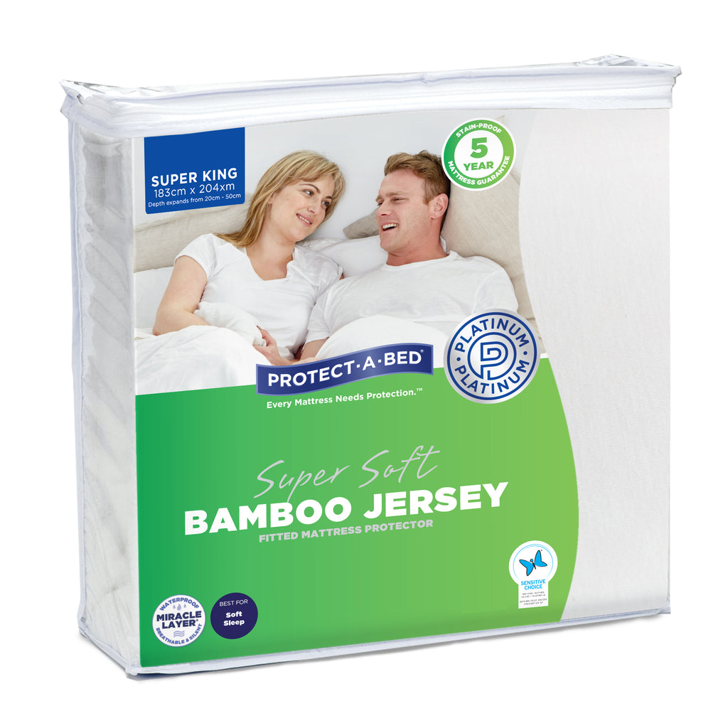 Bamboo Jersey Mattress Protector - Super King