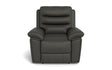 Derby Power Recliner - Milan Slate Grey Leather