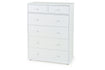 Bianca / Ablaze 6 Drawer Tallboy - White