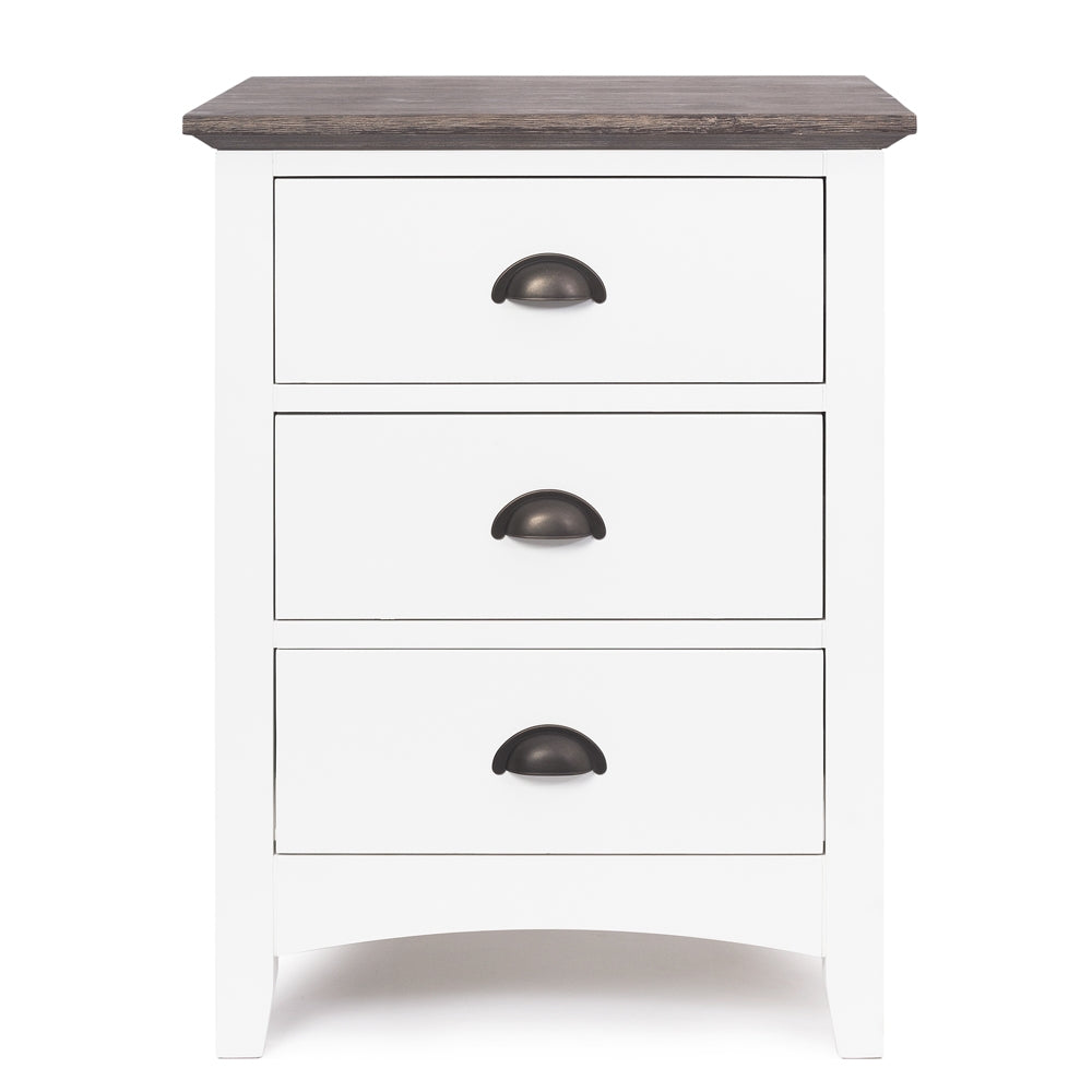 Provence 3 Drawer Bedside