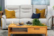 Oakland Twin Power Reclining 3 Seater - Natural Beauty Cloud