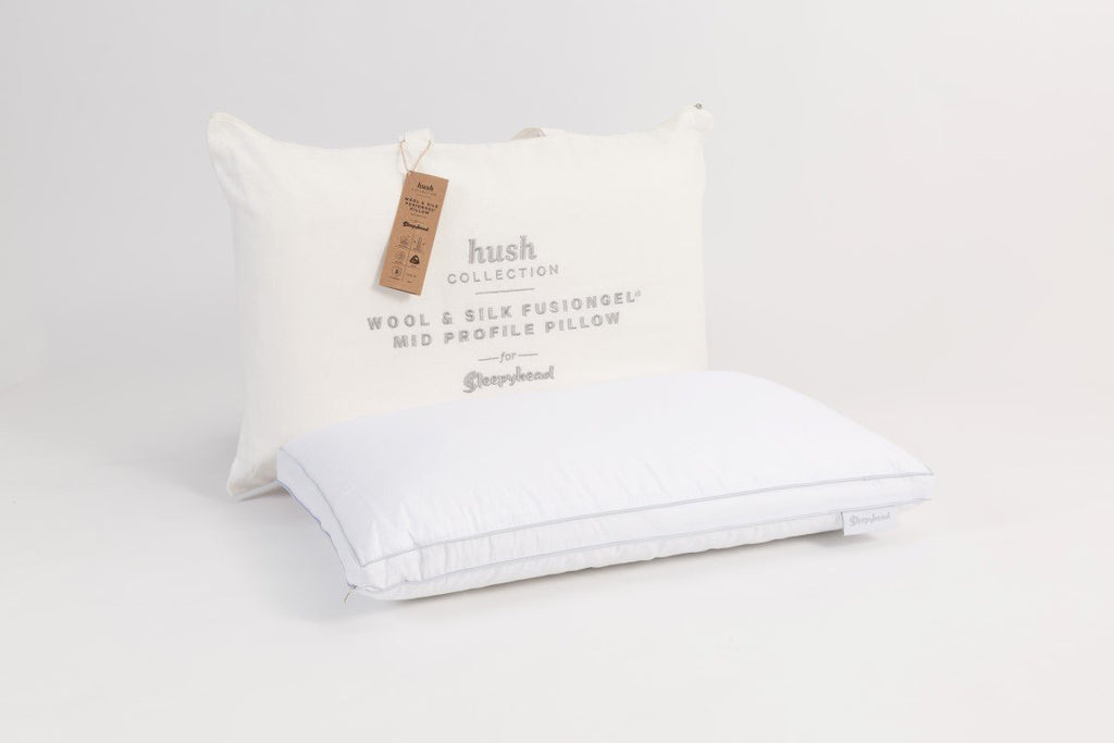 HUSH Wool/Silk  Fusiongel Pillow - Plush Medium