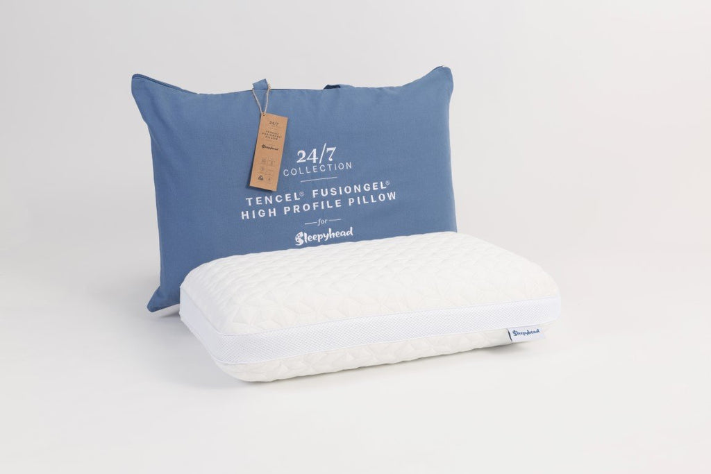 24/7 Tencel Fusion Gel Pillow - High