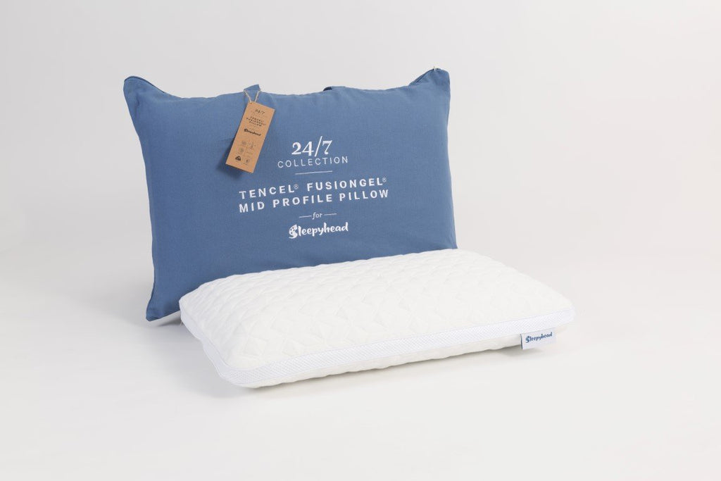 24/7 Tencel Fusion Gel Pillow - Medium