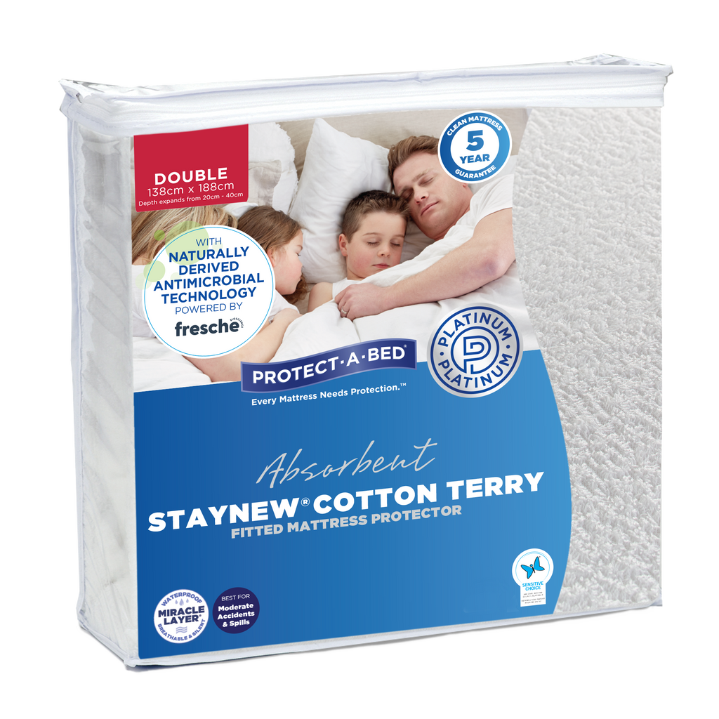Staynew Terry Mattress Protector - Double