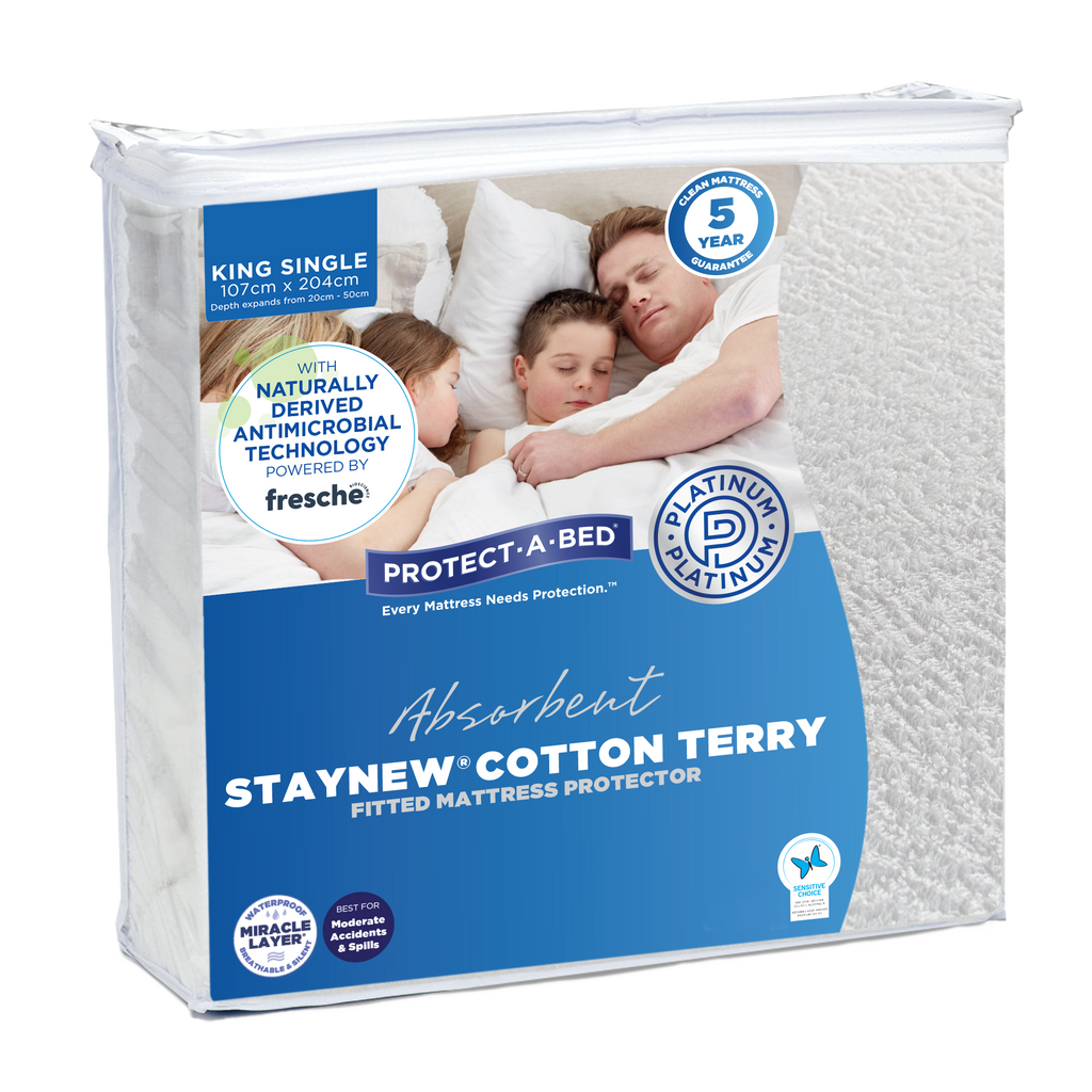 Staynew Terry Mattress Protector - King Single