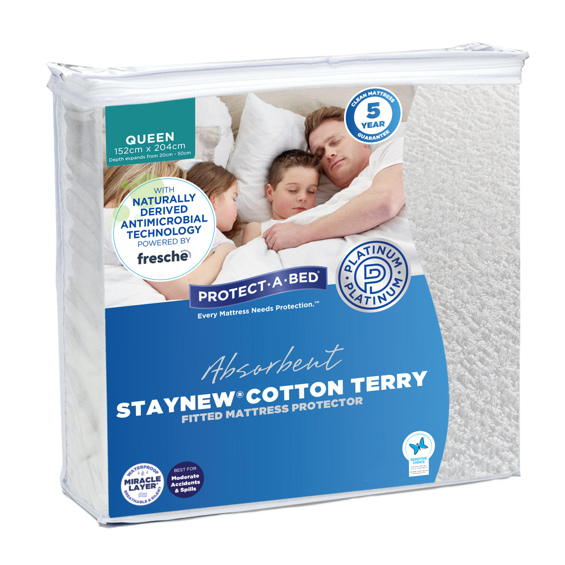 Staynew Terry Mattress Protector - Queen