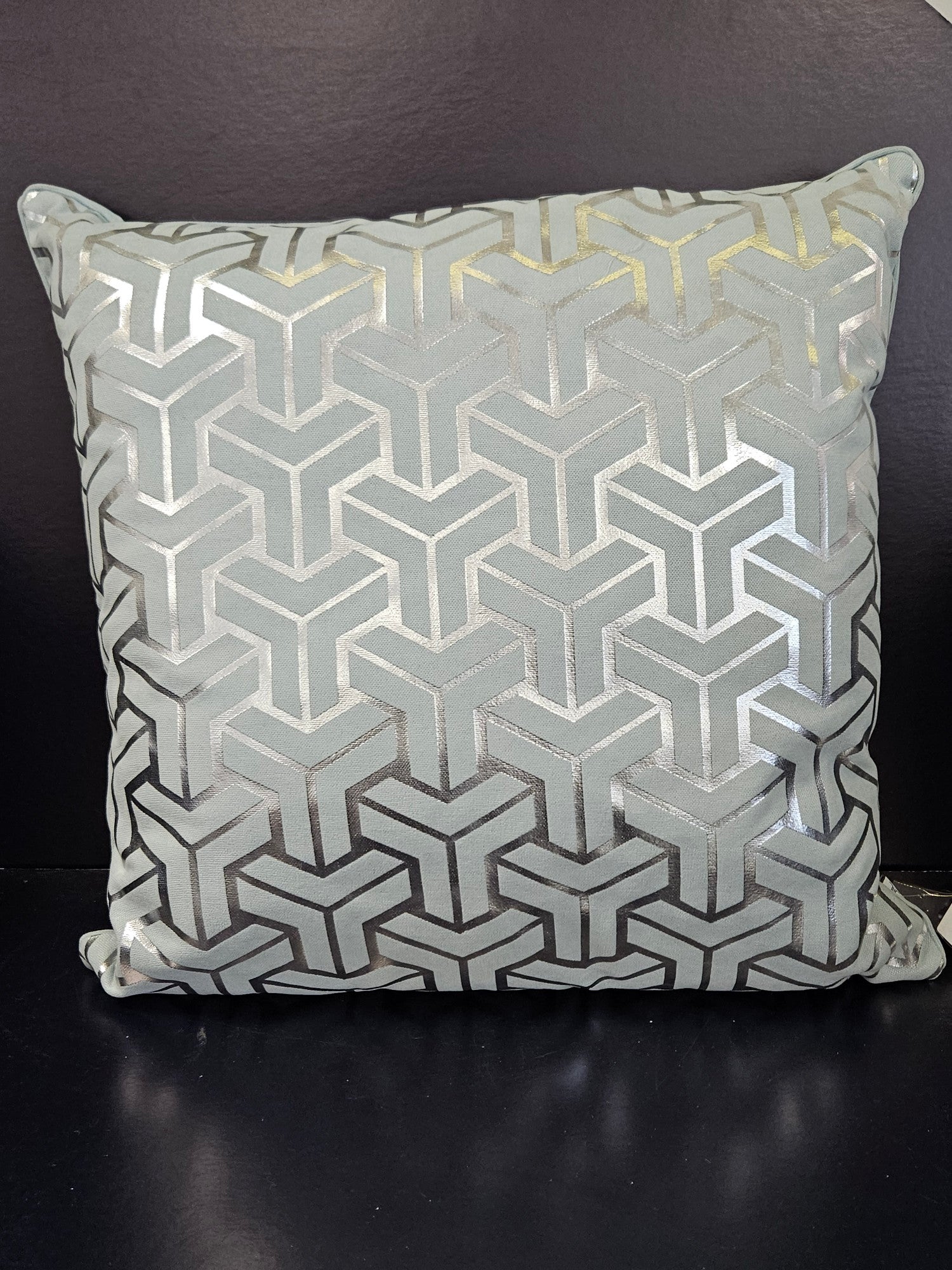 Troy Mint/Silver Cushion - 50x50