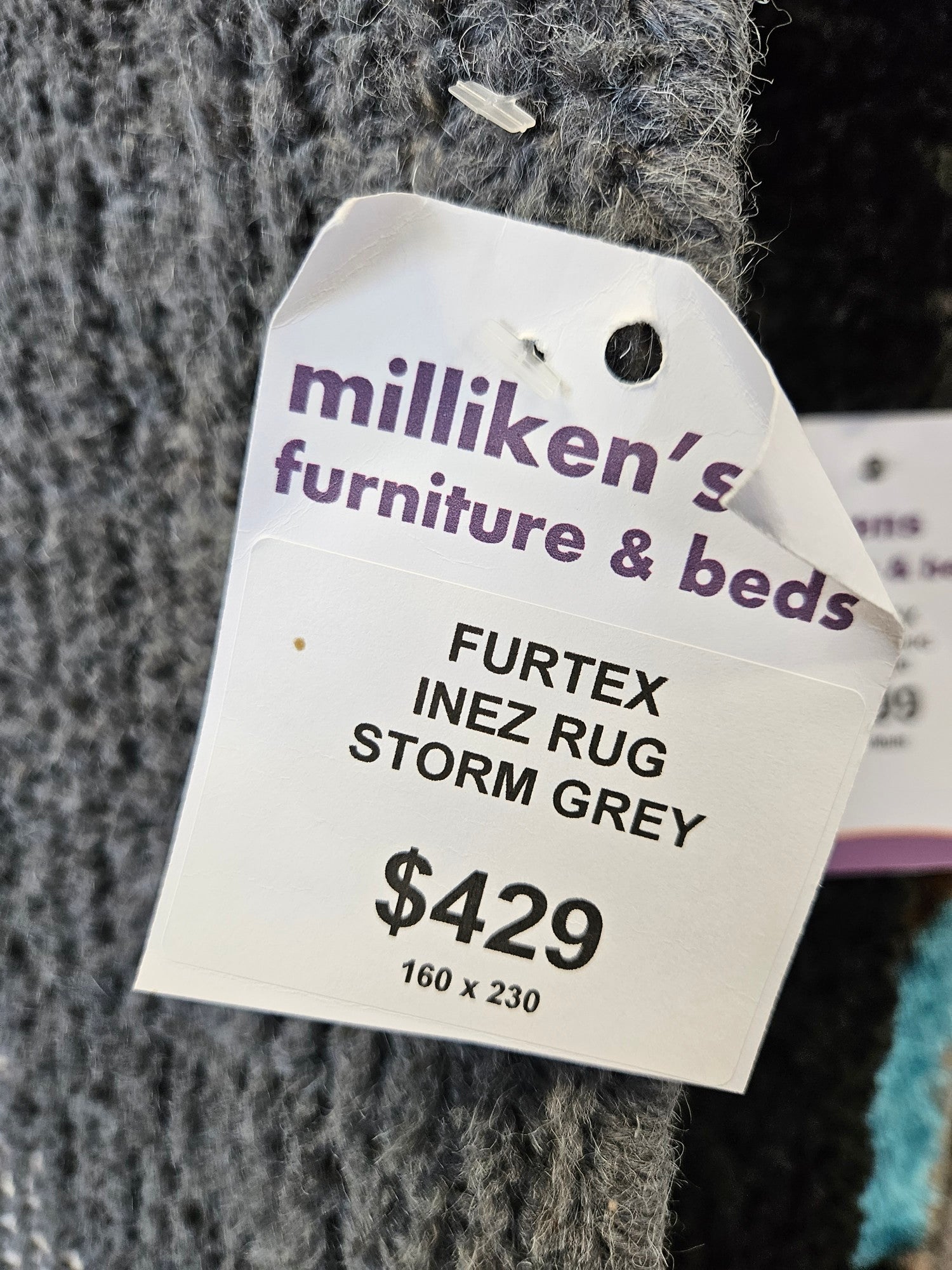 Inez Rug - 160 x 230 Storm Grey