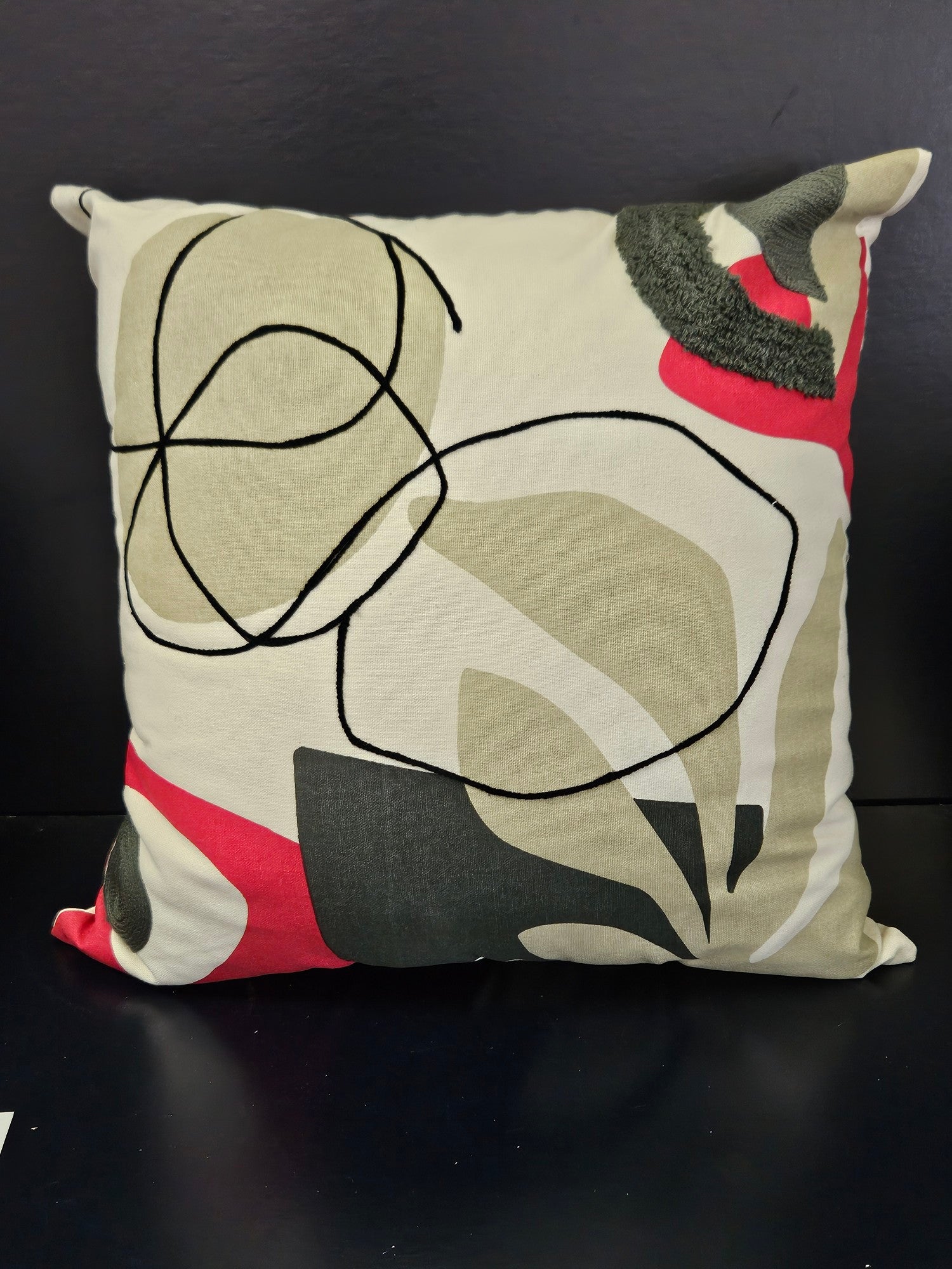 Frances Cushion - Ruby - 45x45