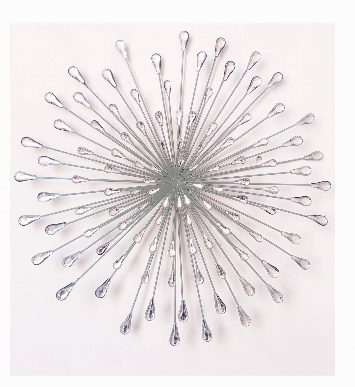 Star Burst - Wall Art - Silver