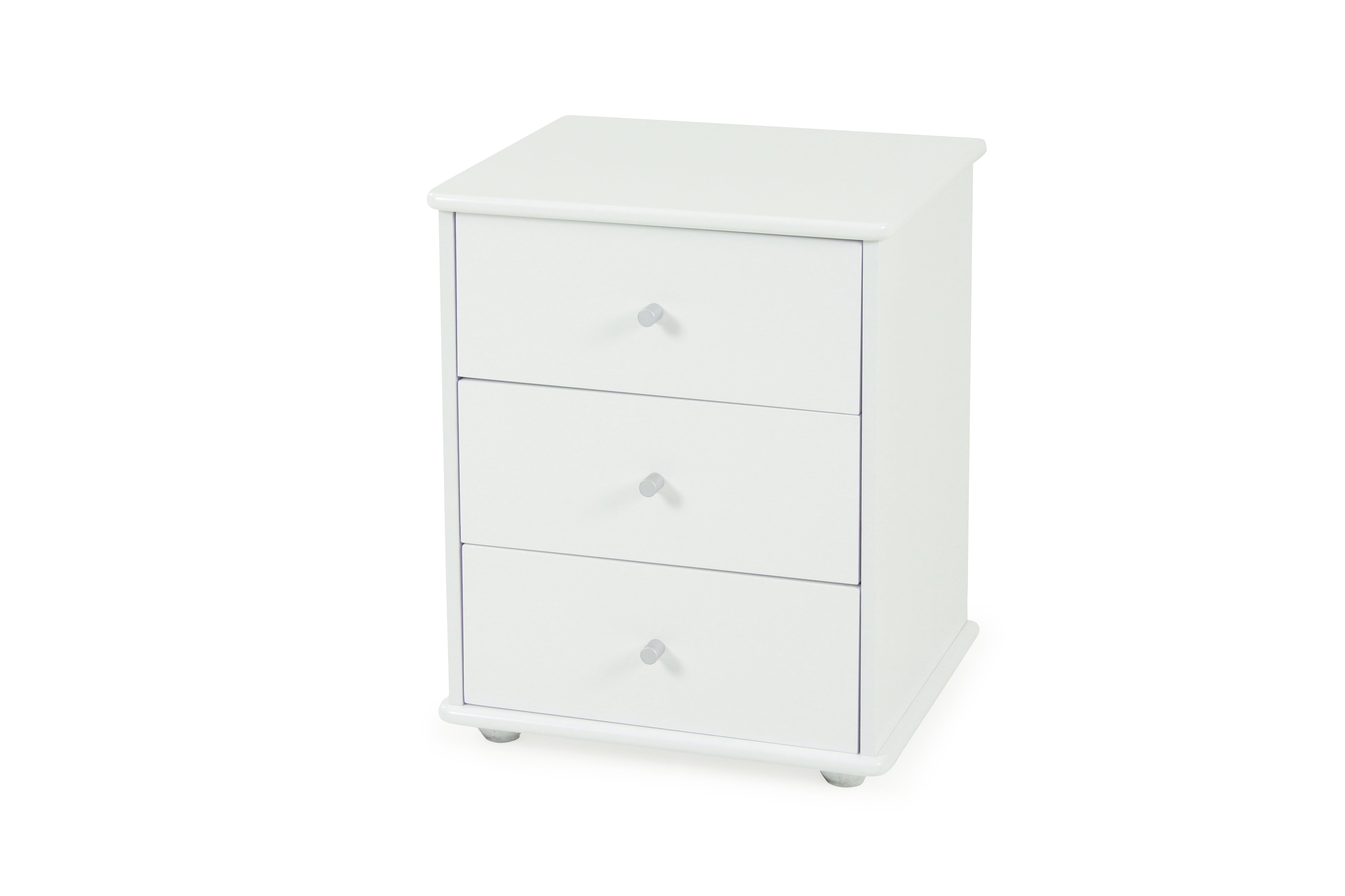 Bianca / Ablaze 3 Drawer Bedside - White