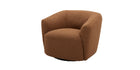 Luigi Swivel Armchair - Carrick Rust Fabric