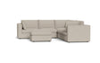 Murphy 6 Piece Corner Suite - Carrick Oatmeal Fabric