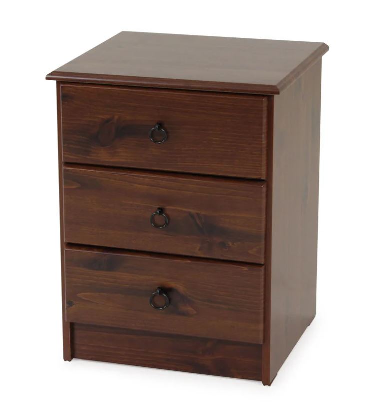 Newport 3 Drawer Bedside - Hunter Hills