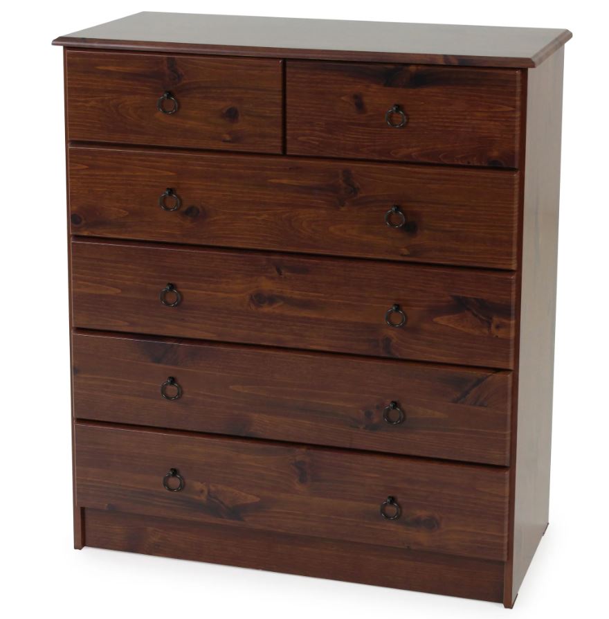 Newport 6 Drawer Split Tallboy - Hunter Hills