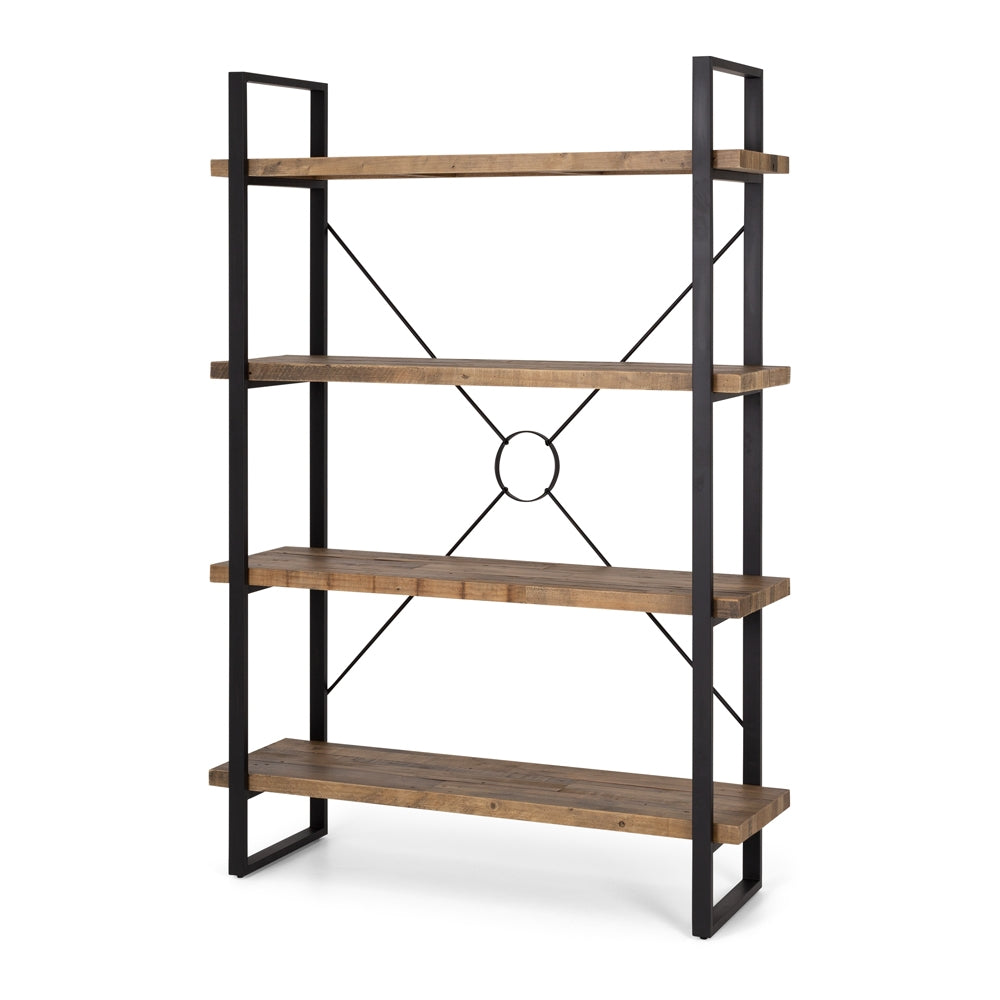 Wooden Forge Wall Unit / Bookcase