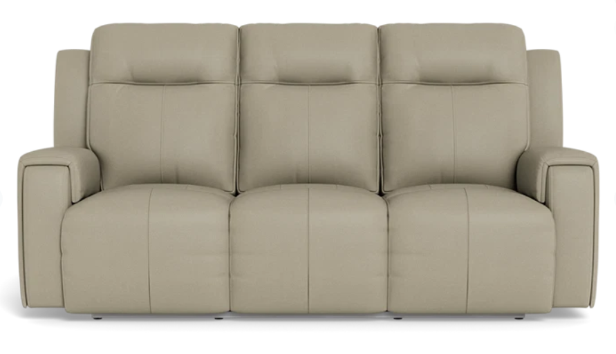 United 3 Seater All-In Power Reclining Sofa - Cat 15 Andros Cloud Leather