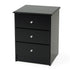 Kingston 3 Drawer Bedside - Back