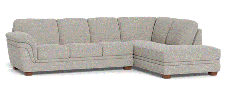 Demi Corner Chaise (3Str LHF+ChsRHF) - Esther Oatmeal Fabric