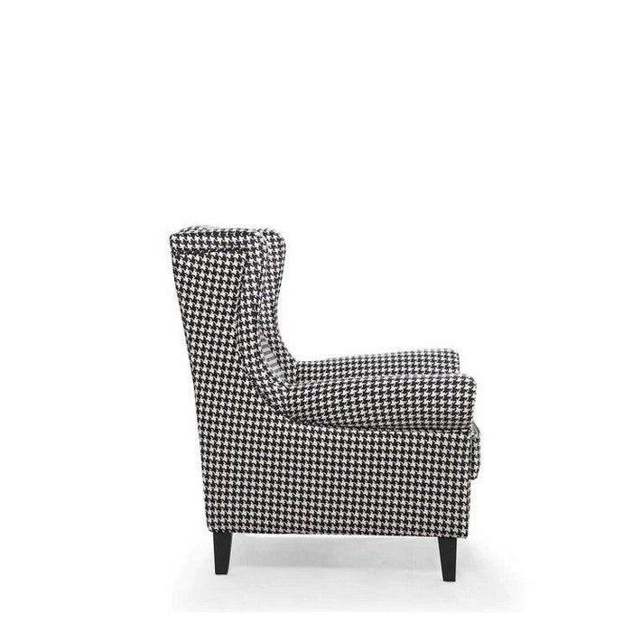 Korver Chair - Houndstooth Fabric