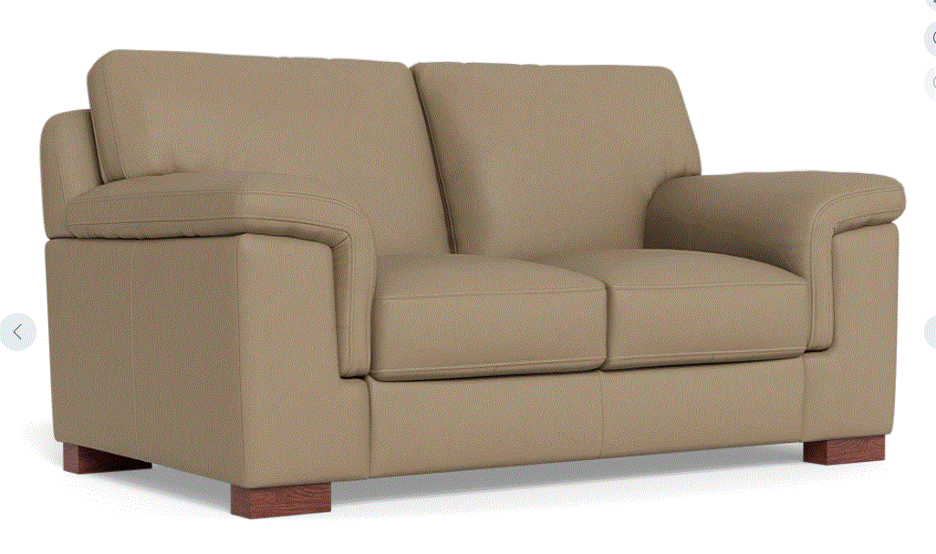 Vail 2 Seater Sofa - Premium Oslo Dust Leather