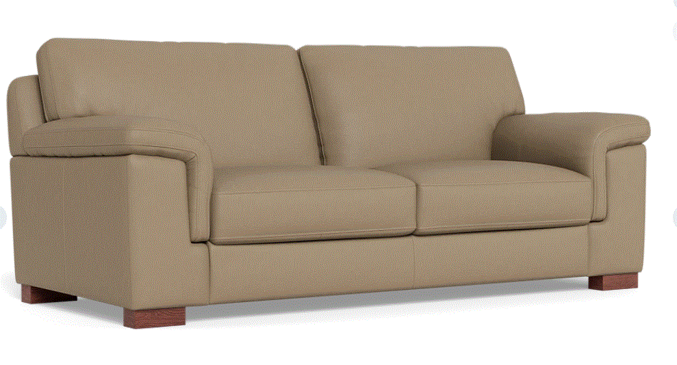 Vail 3 Seater Sofa - Premium Oslo Dust Leather