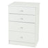 Pearl Bay 4 Drawer Tallboy  - White