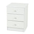 Pearl Bay 3 Drawer Bedside - White